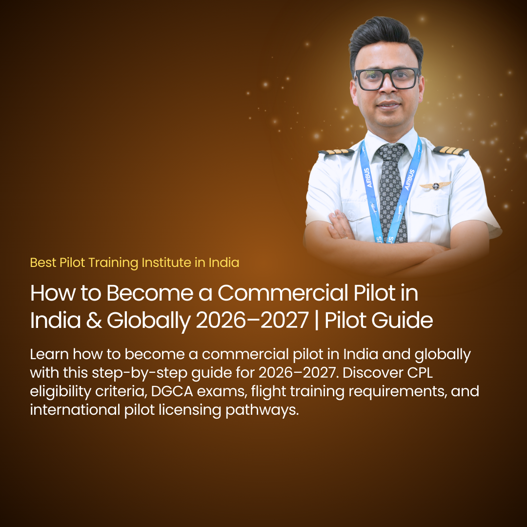 How to Become a Commercial Pilot in India & Globally 2026–2027 | Pilot Guide